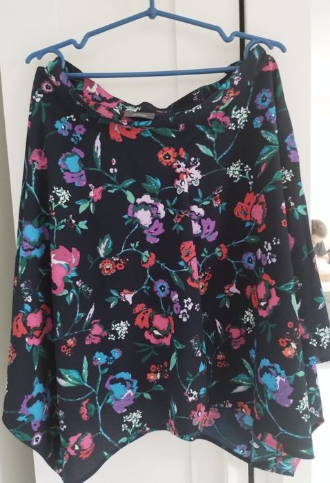 Spódnica C&A kwiaty asymetryczna nowa 40