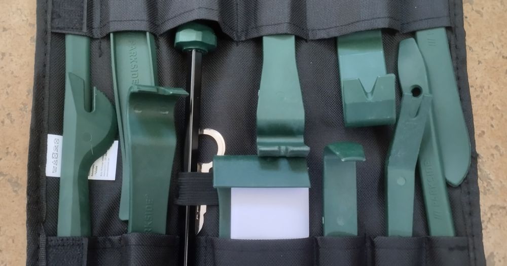 Conjunto de ferramentas de desmontagem automóvel Parkside