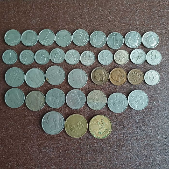 Монеты Италия, Бельгия, Германия, Великобритания США, Швеция
