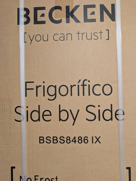 Frigorífico Americano Becken - No Frost - 177 cm - 529L - Inox - Novo c/garantia