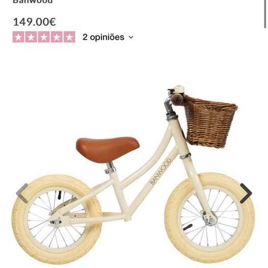 Bicicleta Banwood FIRAT GO sem pedais