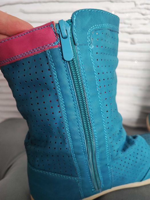 Buty wiosna dziewczynka ażurowe rozm.wkl.22cm
