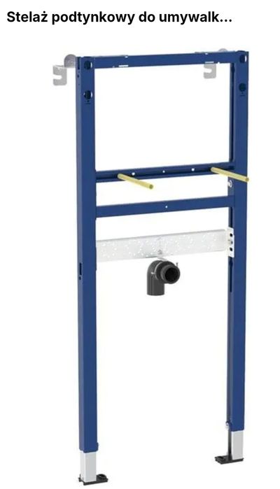 Stelaż podtynkowy do umywalki Geberit DuofixBasic o wysokości 112 cm.