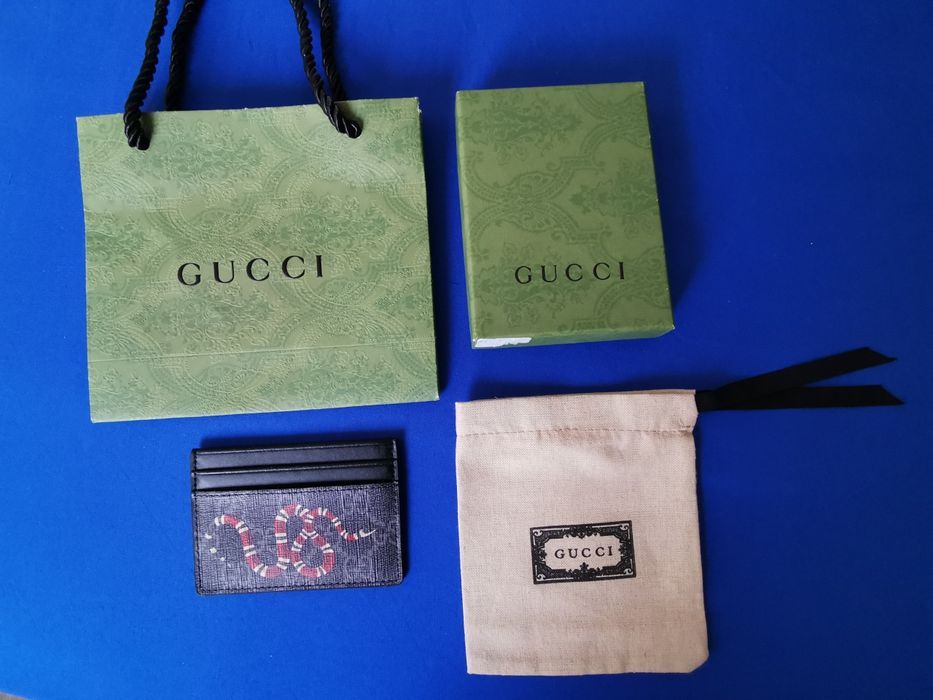 Cardholder Gucci king snake GG wallet etui na karty