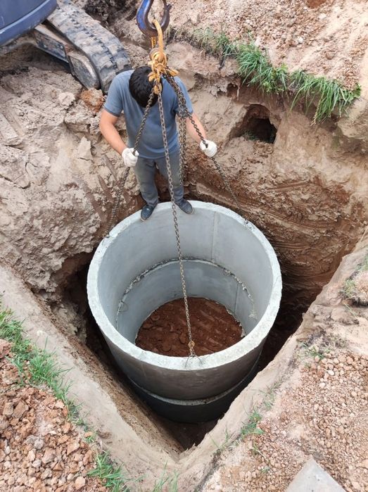 Канализация из бетонных колец септик - F250 качественно и надёжно