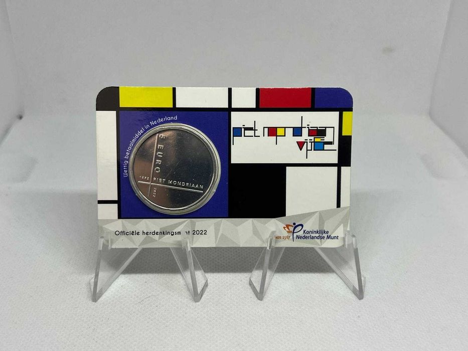Holanda 2022 - Coin Card 5€ 150º Aniversário - Nascimento de Piet Mondriaan