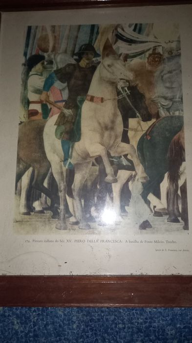 Quardo do século xv bem antigo e bem conservado do tempo