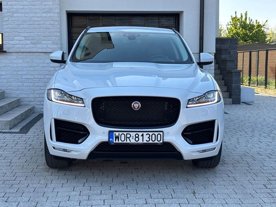 Jaguar F-Pace R-SPORT, salon PL, serwis ASO JRR, LED, 2018 rok, ATRAKCYJNY !!!