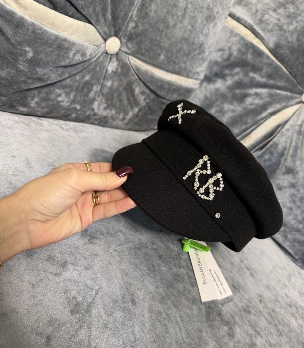 Черная кепка кепи ruslan baginskiy crystal