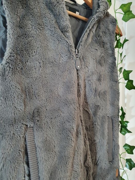 Kamizelka bezrękawnik futerko miś S 36