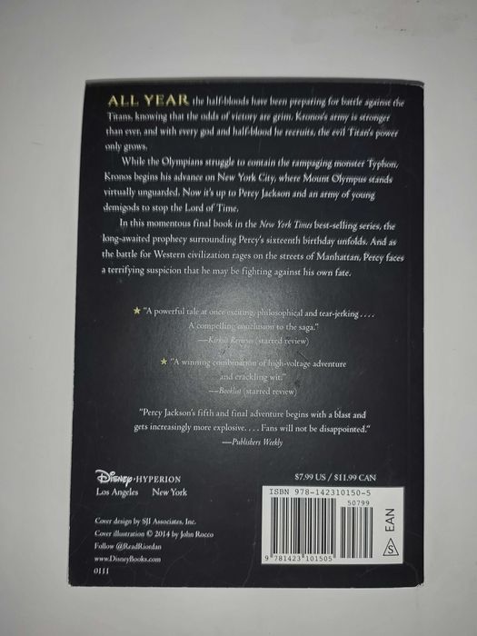 Livro Percy Jackson & the Olympians: The Last Olympian (Em Inglês)