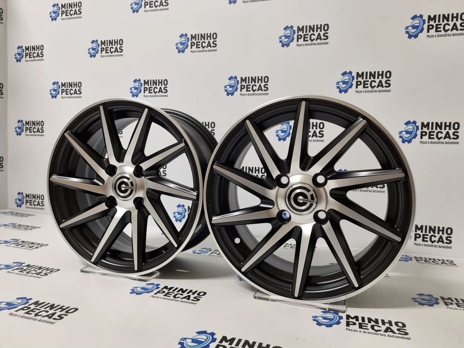 Jantes Look Vossen CVT em 14 (4x100) Preto Polido
