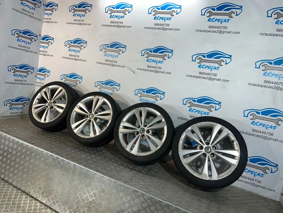 Conjunto Jantes 18 Originais Skoda 5×112 7.5J ET51 1Z0601025AD