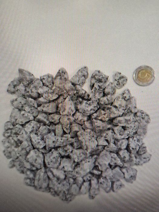 Grys kamień biała Marianna dalmatyńczyk 20kg  dekoracyjny żwir