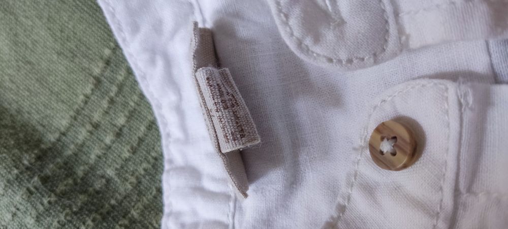 Lniana koszula niemowlęca r. 74