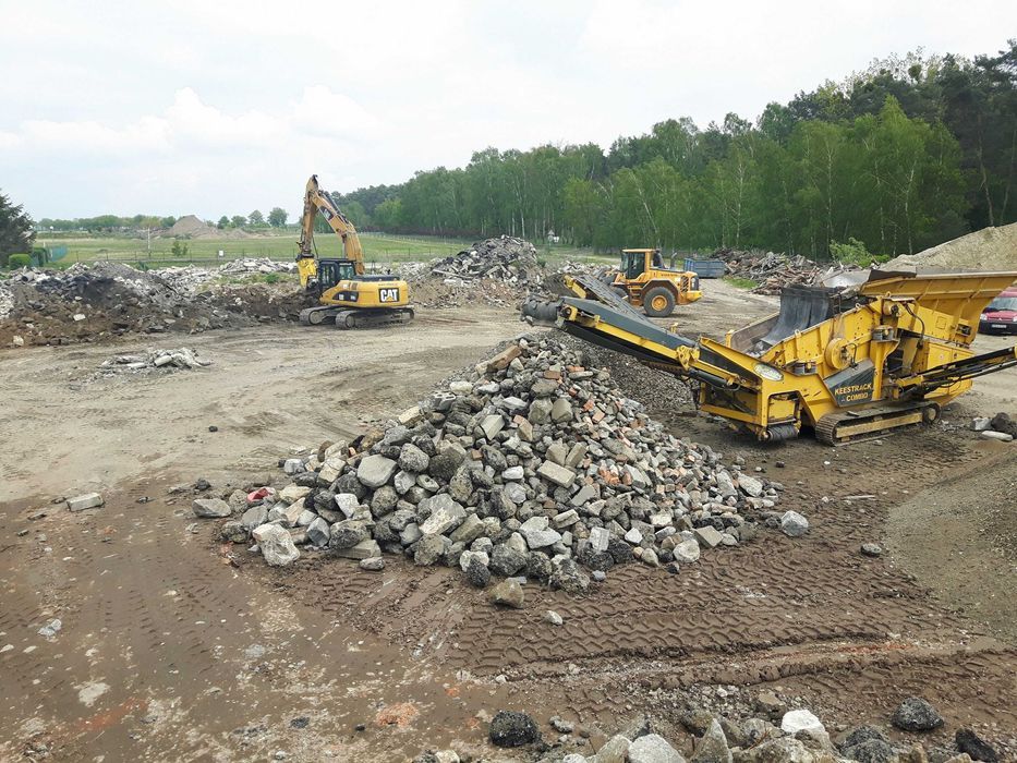 Wyburzenia, kruszenie gruzu, przesiewanie