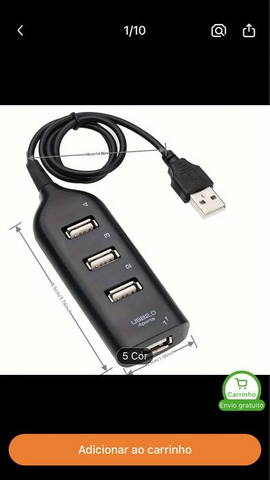 Hub usb de alta velocidade