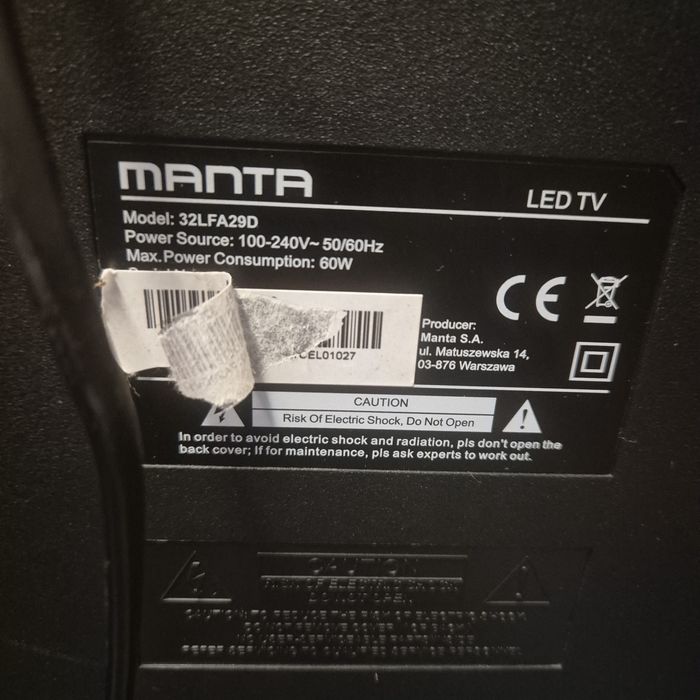 Telewizor manta 32"