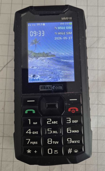 Telefon Maxcom  MM916 - sprawny z baterią