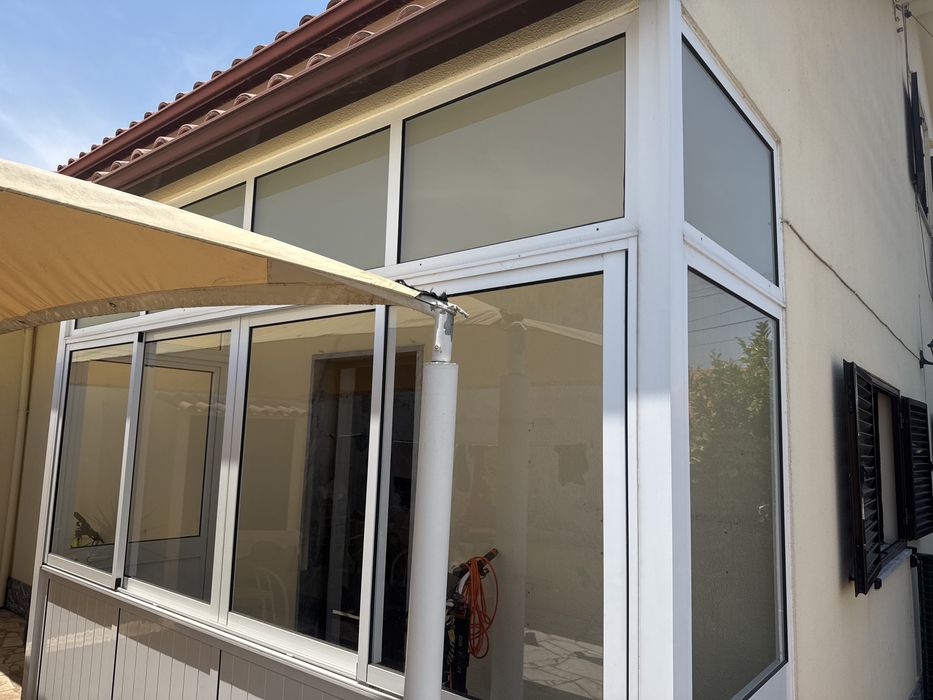 Marquise aluminio  Branco
