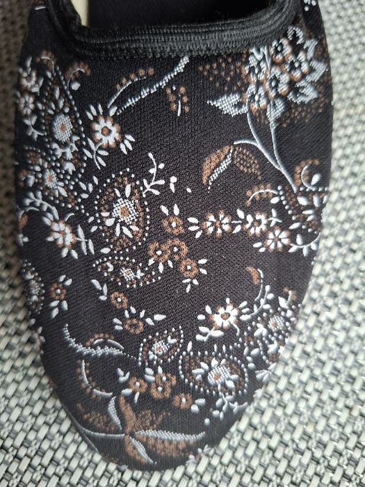 Ręcznie robione pantofle damskie z bawełny