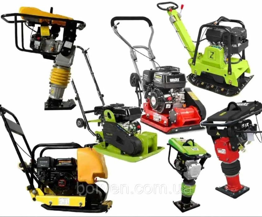 Віброплита Вібронога Каменеріз Плиткоріз Траншеєкопач Мотобур Бензобур