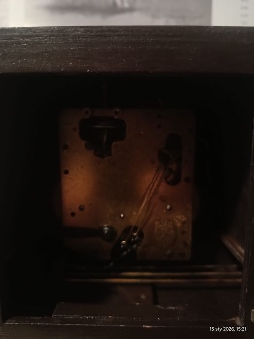 Zegar kominkowy Hermle Art Deco. Zegar sprawny. Stan i parametry techn