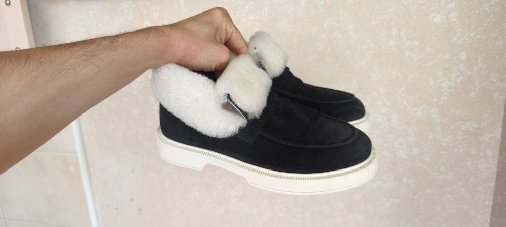 Жіночі зимові черевики із натуральної замші