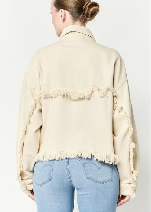 Джинсова куртка бежева від Pull&Bear