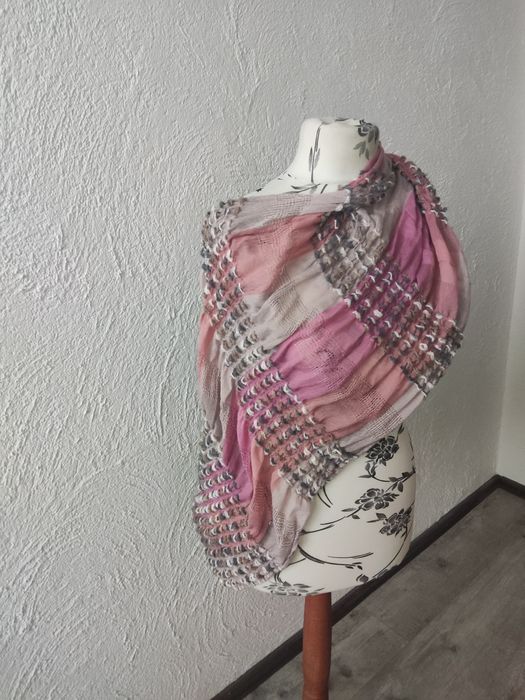 Super wygodny szal komin kolory różu