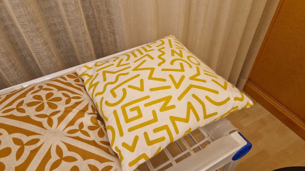 Conjunto 3 almofadas estampadas dupla face, 35 cm x 35 cm