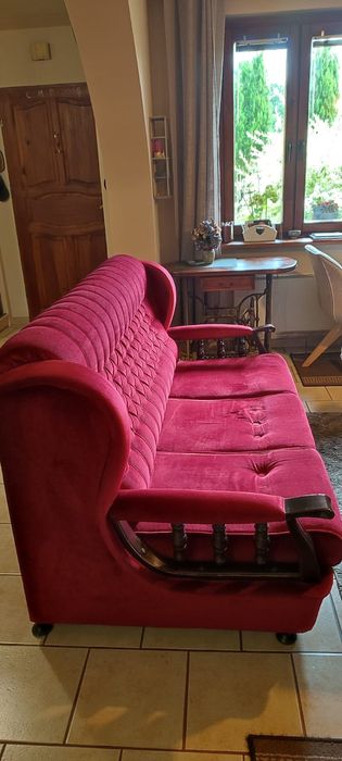 Sofa plus dwa fotele stylowe