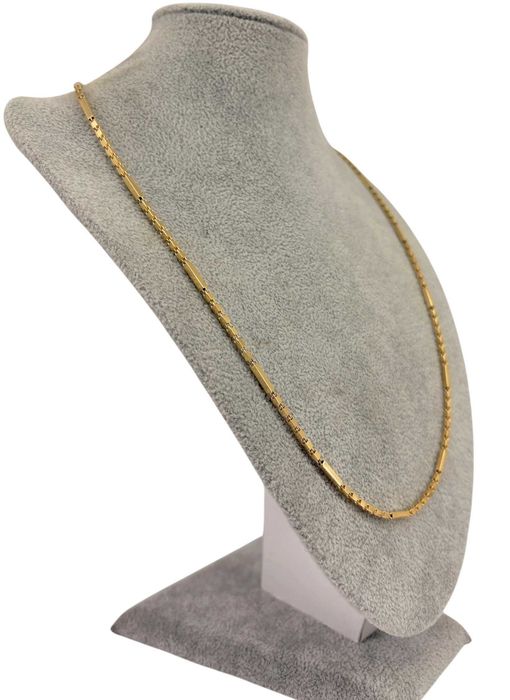 Złoty Łańcuszek Blaszki Efektowny 11,14G 585 DŁUGOŚĆ 55CM
