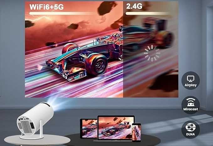 Projektor Magcubic HY300 PRO Nowa Wersja WIFI6 Przenośny Smart ANDROID