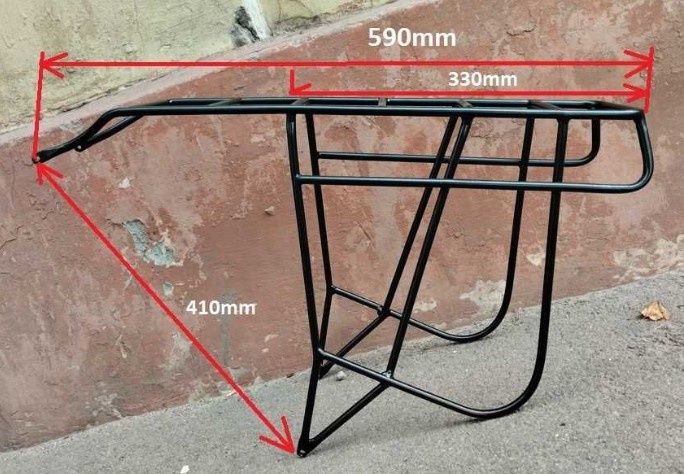 Багажник сталь лёгкий для FAT BIKE фетбайк 26 27.5