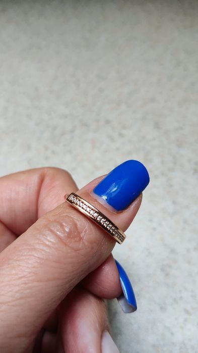 Pierścionek pavé Pandora Signature, różowy, nowy, rozm. 54