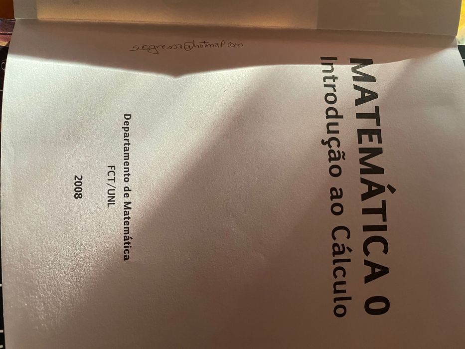 Matemática 0 Introdução ao Cálculo