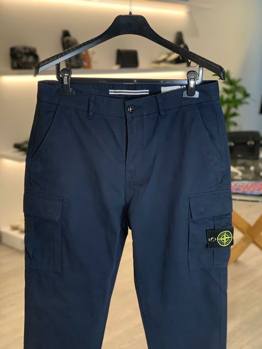 Штани STONE ISLAND 22FW Cargo Pants Dark Blue SI0277-DBL