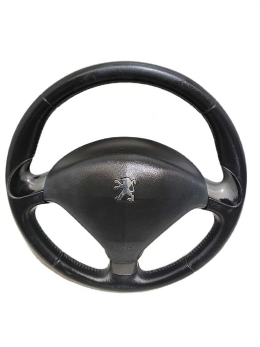 Peugeot 407 Kierownica AIRBAG Skóra Skórzana