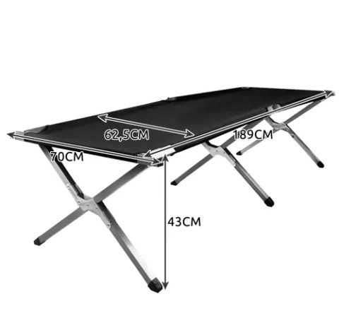 Складане Туристичне Ліжко Розкладачка Trizand Металева Тканина Оксфорд