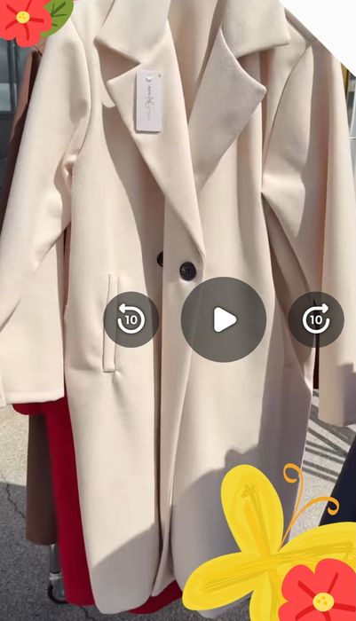 Płaszczyk nowy kurtka beż Krem