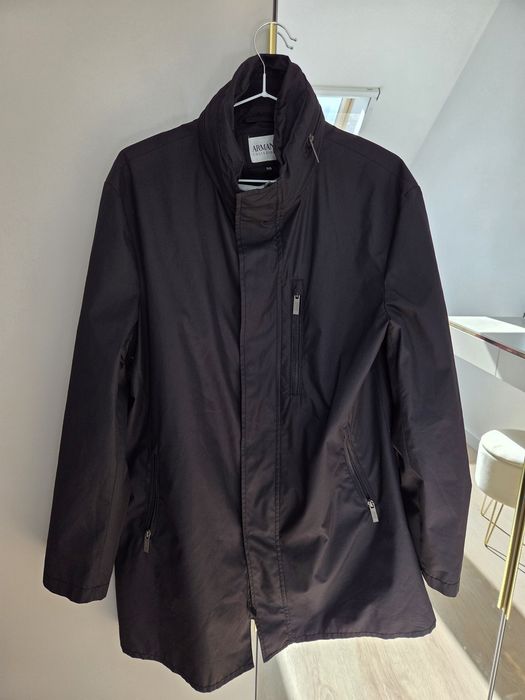 Kurtka przejściowa męska Armani Collezioni / czarna / rozm. 50 (L)