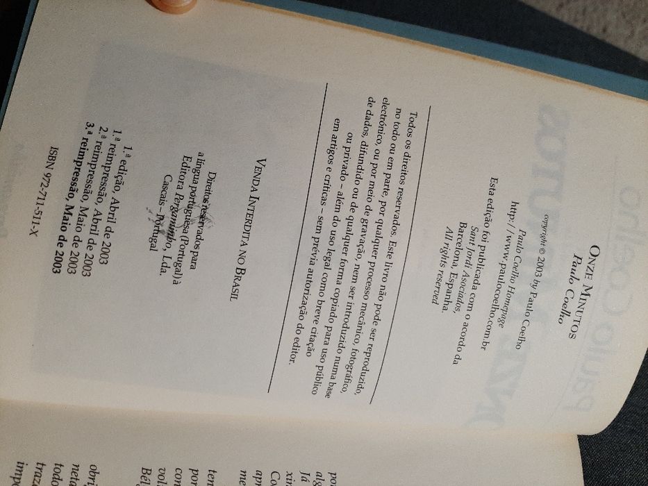 Paulo Coelho - Onze Minutos