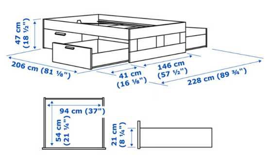 Cama IKEA Brimnes branco 140x200, estrado e colchão