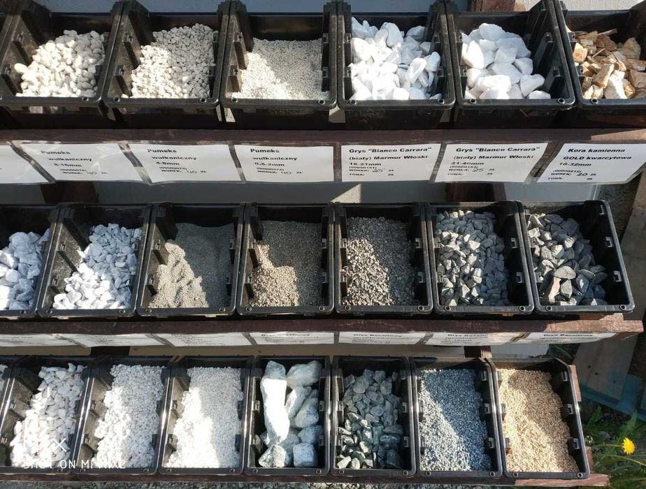 OZDOBNE KRUSZYWA podłoże otoczak grys żwir lawa pumeks keramzyt