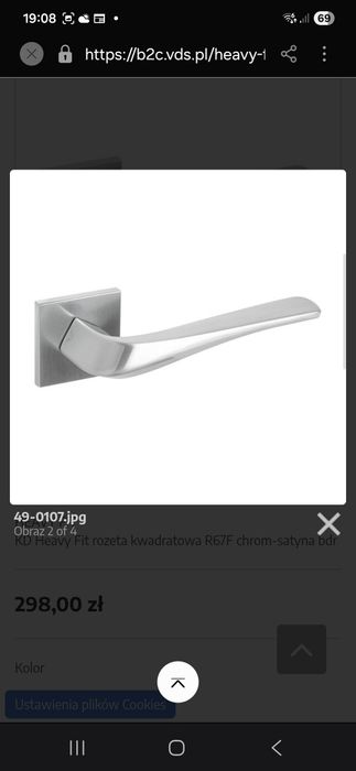 Klamka do drzwi wewnętrznych