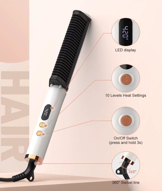 Prostownica i lokówka do włosów 2 w 1