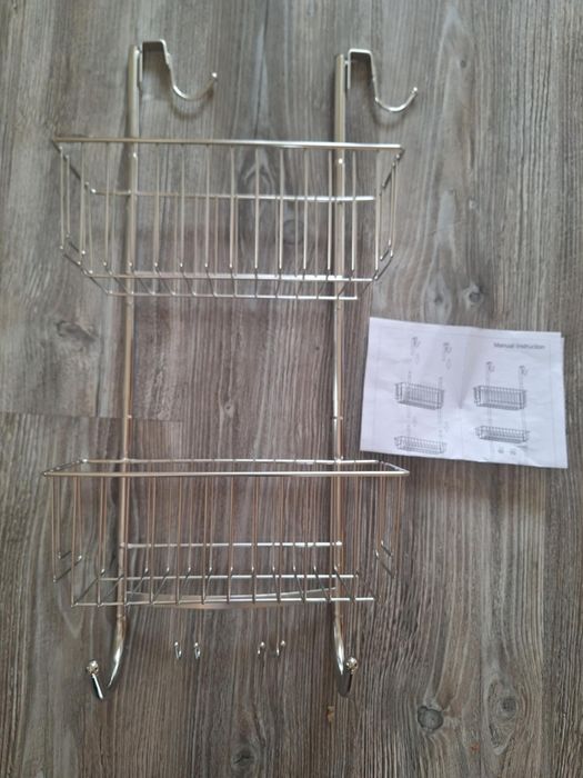 Nowa półka pod prysznic 2 poziomowa do łazienki