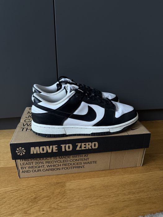 Nike dunk low czarno białe 41