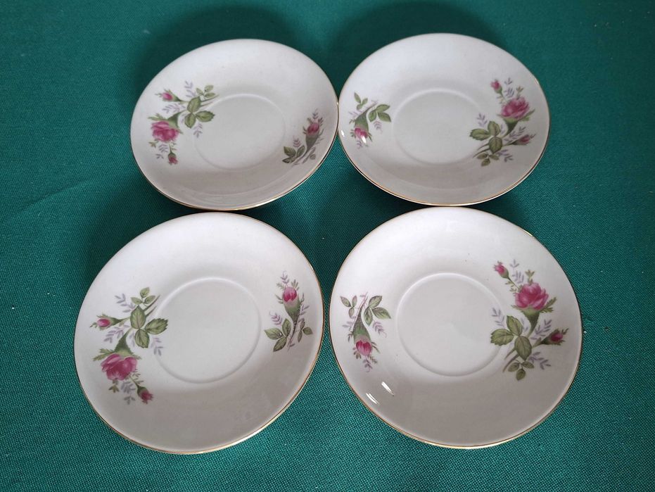 4 Pratinhos de rosas antigos para aperitivos - China